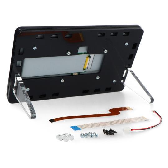 Корпус для Raspberry Pi с сенсорным дисплеем и подставкой - Gravlaser RP-TD-2-2024