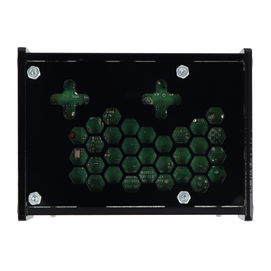 Корпус для Raspberry Pi 4B с регулируемым креплением для камеры — черный