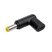 Adapter USB typu C na DC 5,5/2,5mm - wtyczka do zasilacza uniwersalnego - Akyga AK-ND-C01