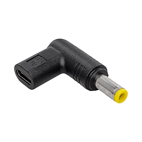 Адаптер USB Type-C на DC 5,5/2,5 мм - Універсальний штекер живлення - Akyga AK-ND-C01