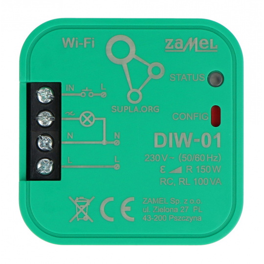 Zamel Supla DIW-01 - WiFi димер освітлення - додаток для Android/iOS