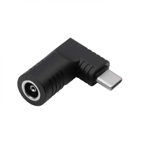 Адаптер постоянного тока 6,5/4,4 мм + контакт USB Type C — гнездо для блока питания — Akyga AK-ND-D04