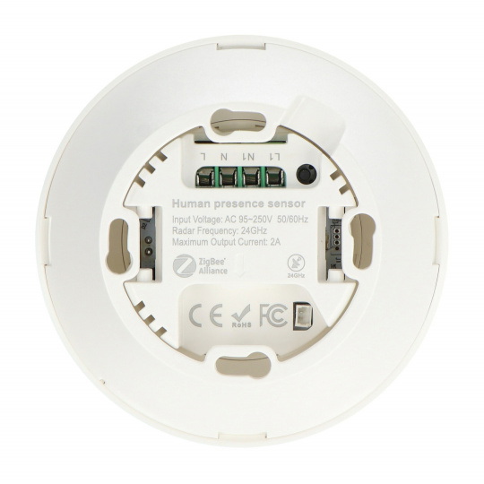 Tuya - Мікрохвильовий датчик присутності 230 В - ZigBee - Додаток для Android/iOS - RTX ZPS3