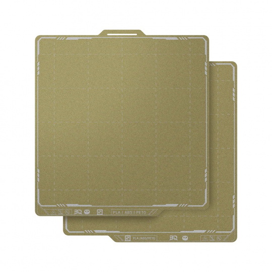 Двостороння магнітна плівка BIQU Panda Dual Textured PEI - для принтерів Bambu Lab P1, P2S, X1 та A1 - 257x257 мм