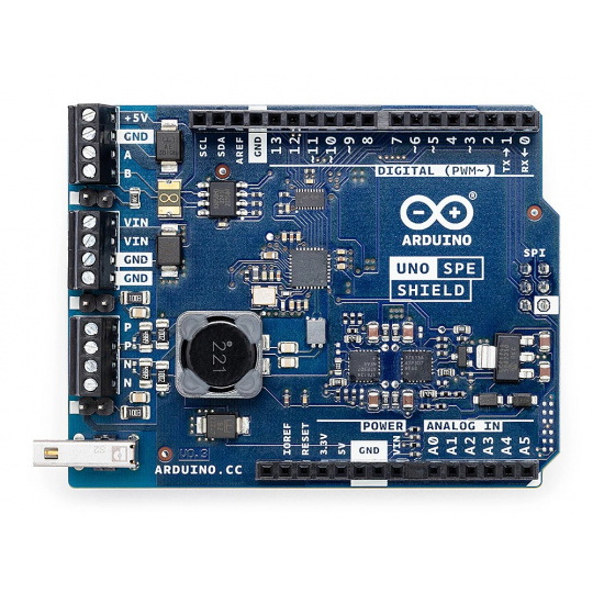 Arduino Uno SPE Shield - Ethernet щит з RS485 і PoDL для Arduino Uno - Arduino ASX00073