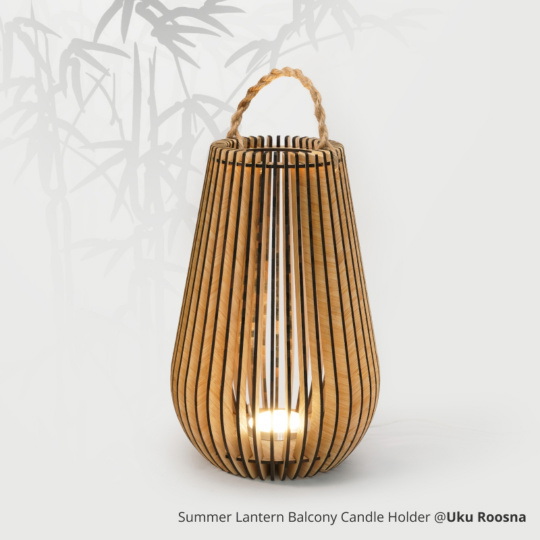 Бамбукова фанера - 3 мм - 300x300 мм - Bambu Lab - 6 шт.