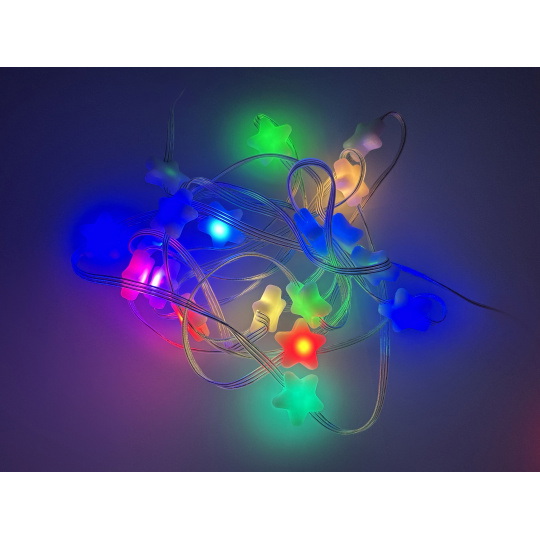 NeoPixel Star Shape Pixel Strand - 20x 5050 RGB світлодіодна стрічка у формі зірок - цифрова, адресна - 5V - Adafruit 5982