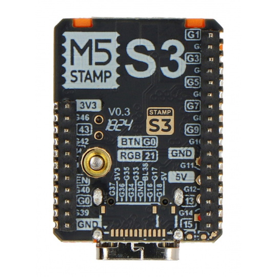 M5Stamp S3A - модуль розробки з ESP32S3 - роз'єм 1,27 мм - M5Stack S007-PIN127