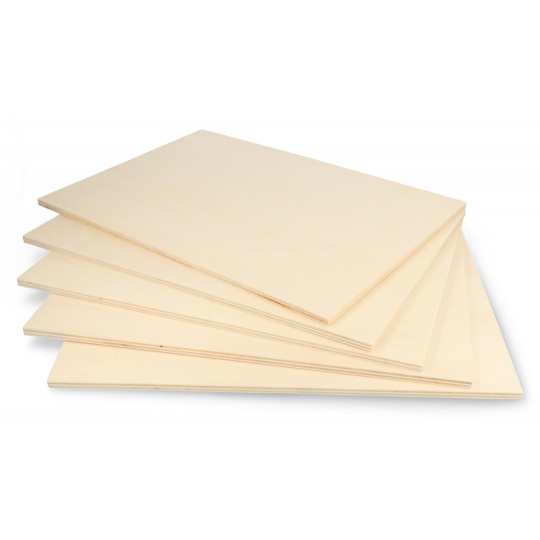 Фанера з тополі - 6 мм - 210x297 мм - 5 шт.