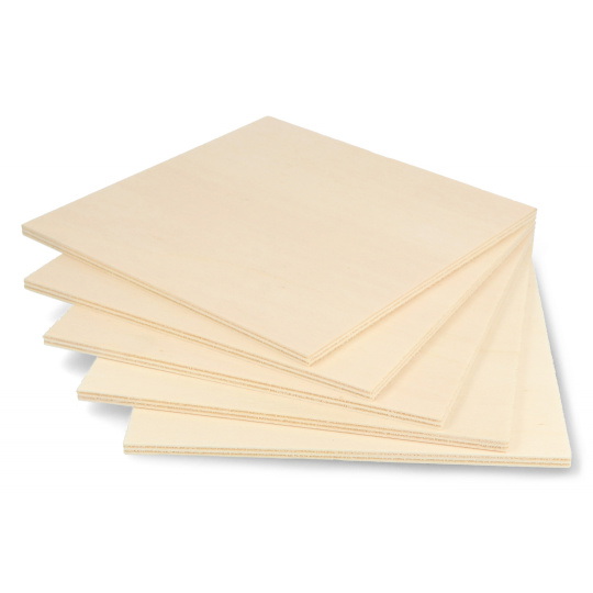 Фанера тополіна - 5мм - 160х160мм - 5 шт.