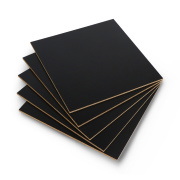 Płyta HDF czarna - 3mm - 160x160mm - 5szt.