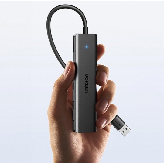 Адаптер-хаб USB типу A 4-в-1 - 4x USB типу A 3.0 - Чорний - Ugreen 25851