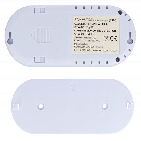 Детектор чадного газу на батарейках - Zamel Gardi CTW-03