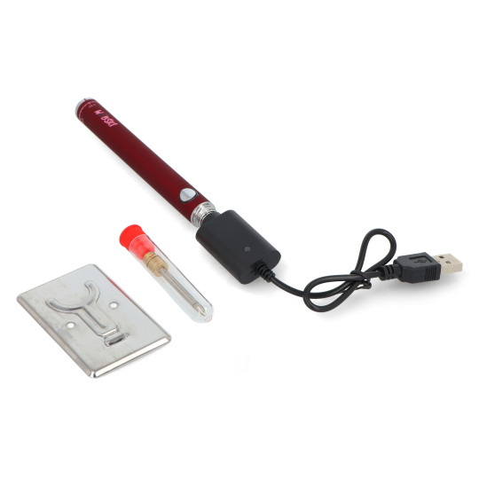 Бездротовий паяльник FlatPro2 з контролем температури - 200-470 градусів - червоний - Webski