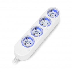 Shelly Power Strip 4 Gen4 - Inteligentna listwa zasilająca - biała