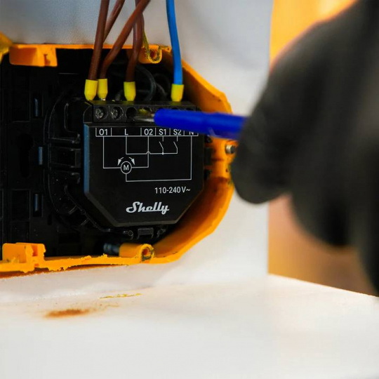 Shelly Shutter + BLU Button Tough 1 - контролер для ролет + кнопка активації дій та сцен - WiFi/Bluetooth