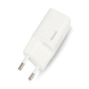 Zasilacz Baseus Super Si Quick Charger USB-C - 5V/3A 20W - biały