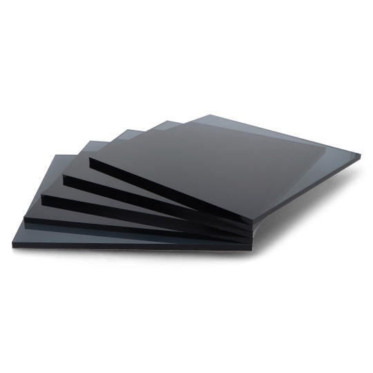 Плексі графіт димчастий - 6мм - 200х200мм - 5 шт.