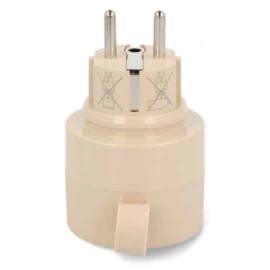 Shelly Outdoor Plug S Gen3 - Розумна вулична розетка WiFi/Bluetooth/Matter з лічильником енергії - Мокка