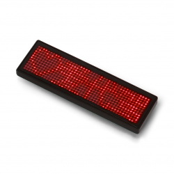 Programowalny identyfikator LED Name Tag 93x30mm - wyświetlacz teks...