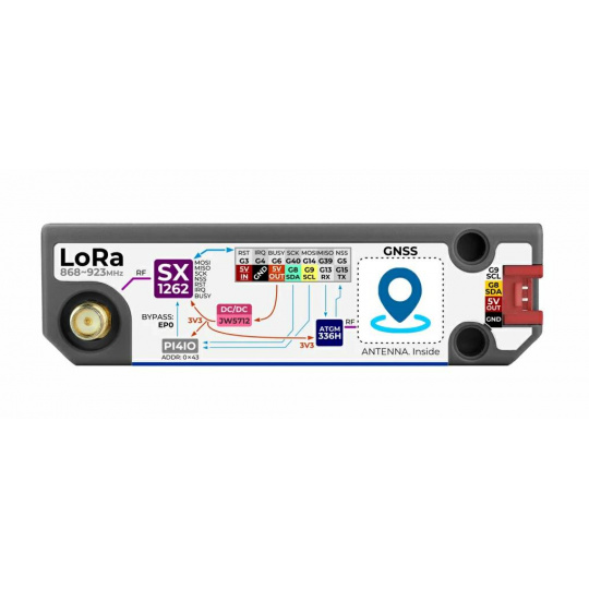 Модуль конденсаторів LoRa 1262 для картриджа M5Stack Cardputer Adv - SX1262 - M5Stack U214