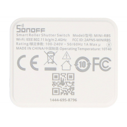 Sonoff MINI-RBS — интеллектуальный контроллер для рулонных штор с Wi-Fi/Matter — 2 шт.