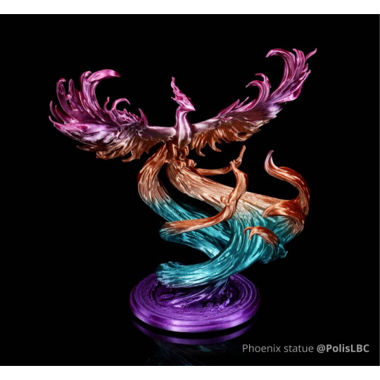Филамент Bambu Lab PLA Silk Dual Color 1,75 мм, 1 кг — в комплекте с многоразовой катушкой — фиолетовый «Аврора».
