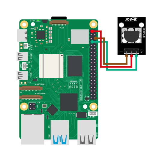 Цифровой 1-проводной датчик температуры DS18B20 - Joy-IT KY-001