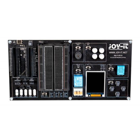 Плата Explorer Board — образовательная и прототипная плата для Raspberry Pi Pico/Pico W — Joy-IT RB-P-XPLR