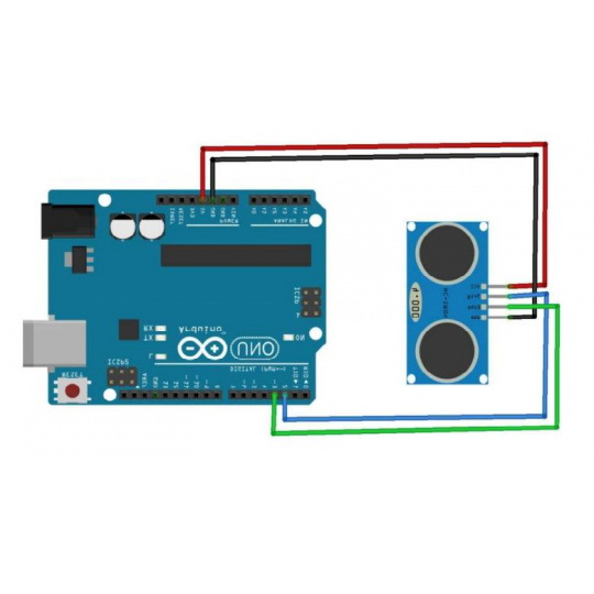 Ультразвуковой датчик расстояния HC-SR04 2-400 см - SparkFun SEN-28798