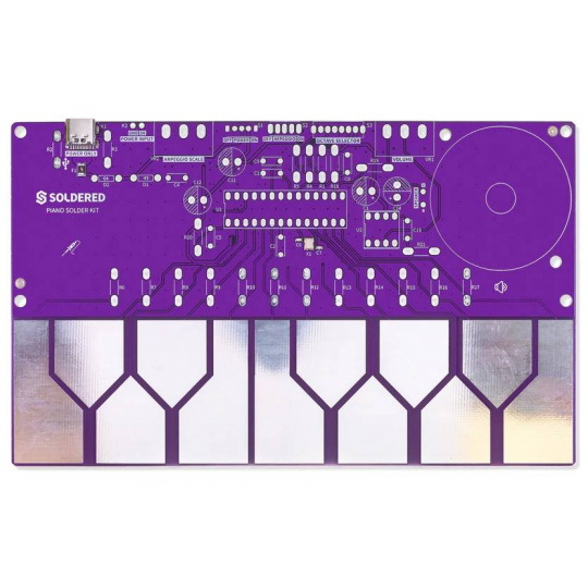 Набор для пайки Piano - учебный комплект для обучения пайке - ATmega328P - Пайка 333181