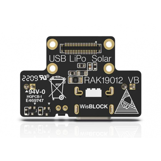 Модуль питания USB Type-C с поддержкой Li-Pol и солнечной панели для WisBlock - RAK Wireless RAK19012