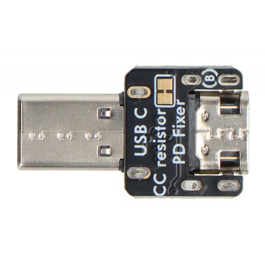 USB Type C CC Resistor Fixer - USB C адаптер с резисторами 5,1 кОм CC - Adafruit 6323
