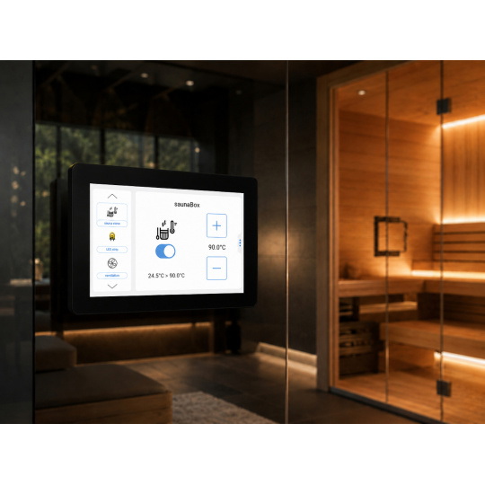 Панель управления BleBox controlPanelM - 5-дюймовый Wi-Fi смарт-экран/панель управления - черная