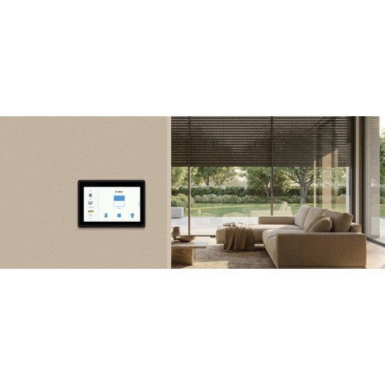 BleBox framePanelM — настенная рама для экрана/панели управления BleBox controlPanelM — черная.