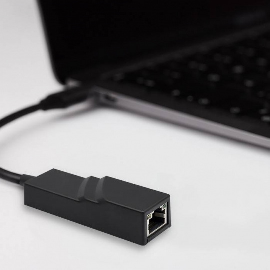 USB C - RJ45 Ethernet сетевой адаптер - Qoltec 50378