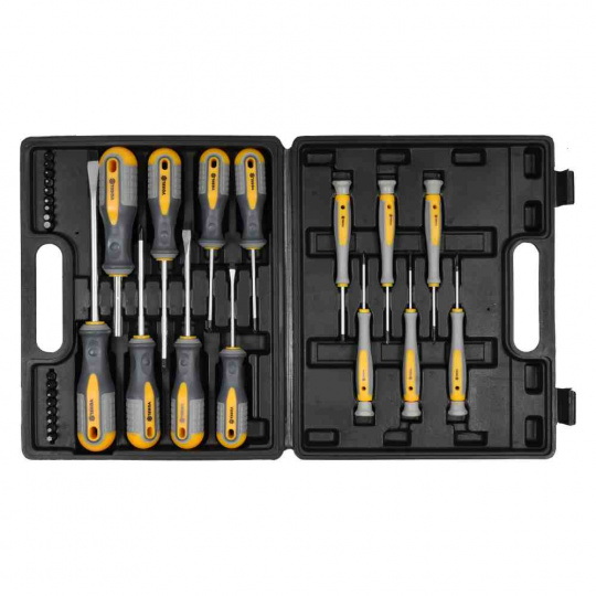 Набор отвёрток и бит CrV 6150 с прецизионными отвёртками - Yato 60785 - 32 шт.