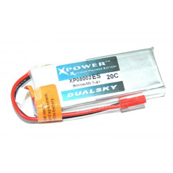 Dualsky 800mAh 20C 2S1P 7.4V