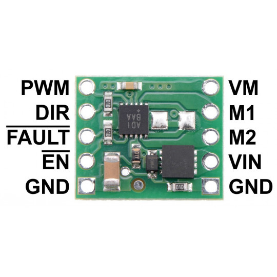 MAX14870 - одноканальний контролер двигуна 36 В/1,7 А - Pololu 2961