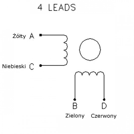 Кроковий двигун JK42HW34-0334 200 кроків/об 12V/0.33A/0.22Nm
