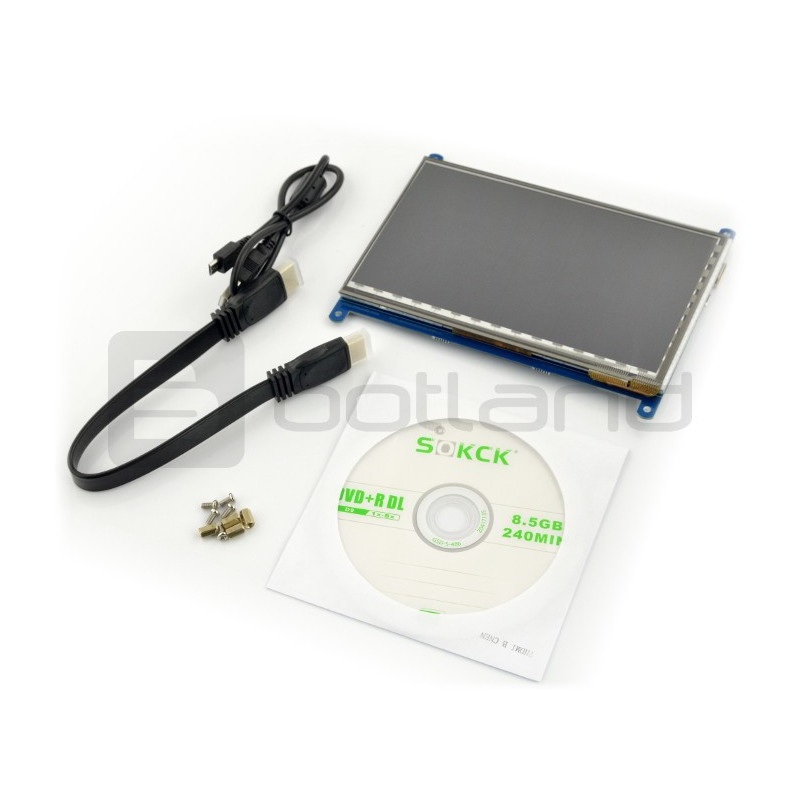 7inch HDMI LCD (B) IC Test Board - Ekran dotykowy 7" 800x480 dla Raspberry Pi