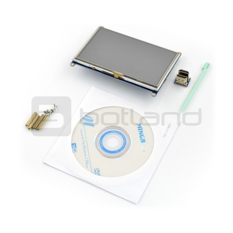 5inch HDMI LCD IC Test Board - Ekran dotykowy 5" 800x480 dla Raspberry Pi