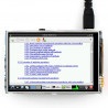 Ekran dotykowy rezystancyjny LCD TFT 3,5" 320x240px GPIO dla Raspberry Pi 2/B+ - zdjęcie 7
