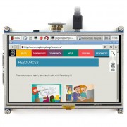 Ekran dotykowy rezystancyjny LCD TFT 5" 800x480px HDMI + GPIO dla Raspberry Pi 2/B+