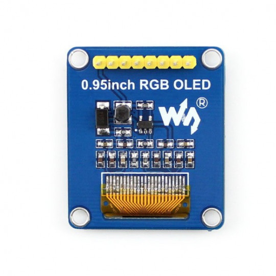 Кольоровий графічний OLED-дисплей 0,95 дюйма (B) 96x64 пікселів SPI - прямі роз'єми - Waveshare 10514