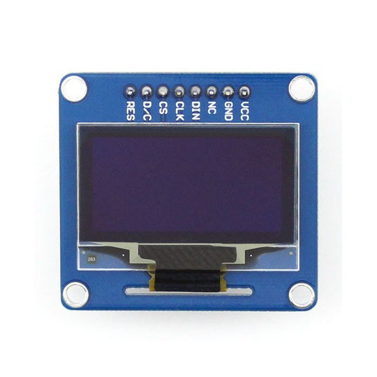 OLED-дисплей синього кольору 1.3'' (B) 128x64px SPI/I2C - прямі роз'єми - Waveshare 10451