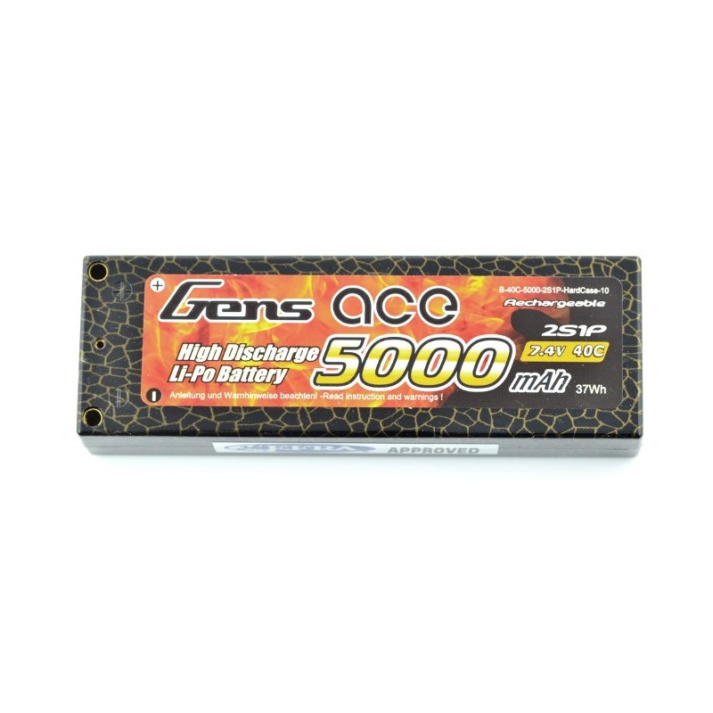 Pakiet LiPol Gens Ace HardCase 5000mAh 40C 2S 7.4V