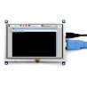 Ekran dotykowy rezystancyjny LCD TFT 5" 800x480px HDMI + USB dla Raspberry Pi 2/B+ oraz czarno-biała obudowa  - zdjęcie 7