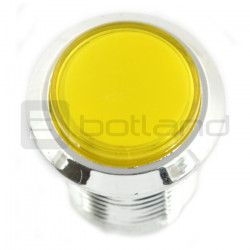 Push Button 3,3cm - żółte podświetlenie