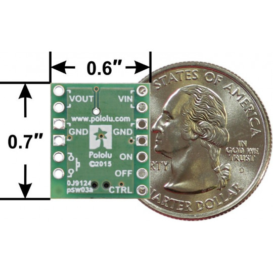 Міні-перемикач MOSFET SV 4.5-40V/4A - із захистом від зворотного струму - Pololu 2809